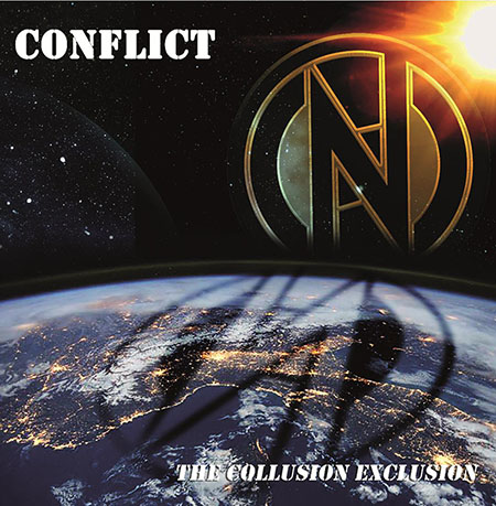 New Conflict EP The Collusion Exclusion on 10″ vinyl featuring remixes by Youth and Sid Truelove