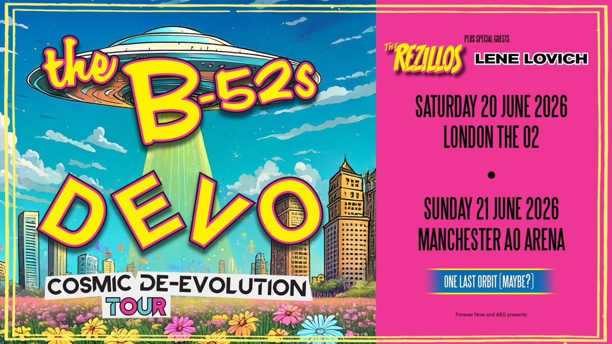 B-52s and DEVO to combine forces for two special UK shows in 2026
