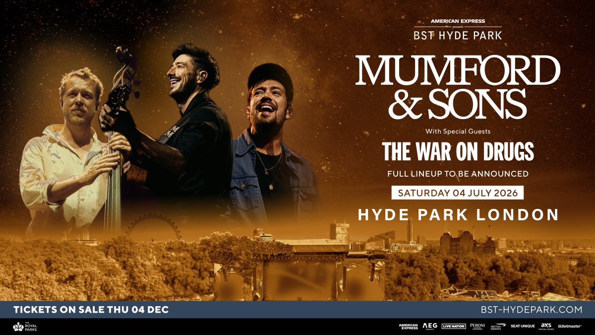 Mumford & Sons and The War On Drugs join BST Hyde Park 2026 headliners