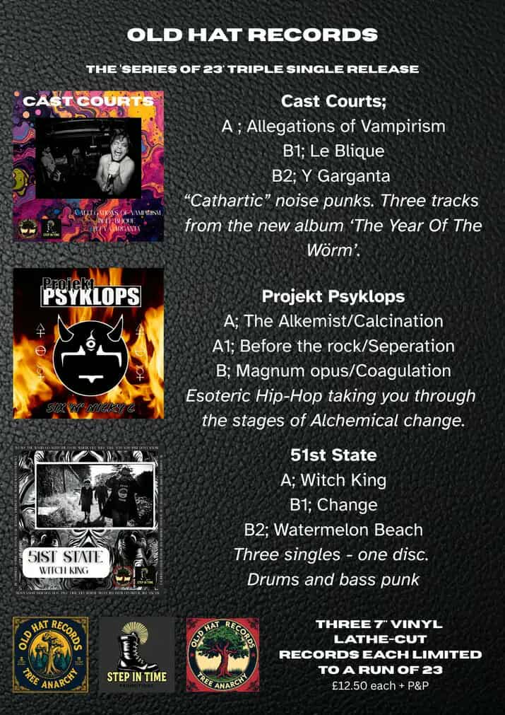 Old Hat releasing West Country underground bands on limited edition occult lathe cuts