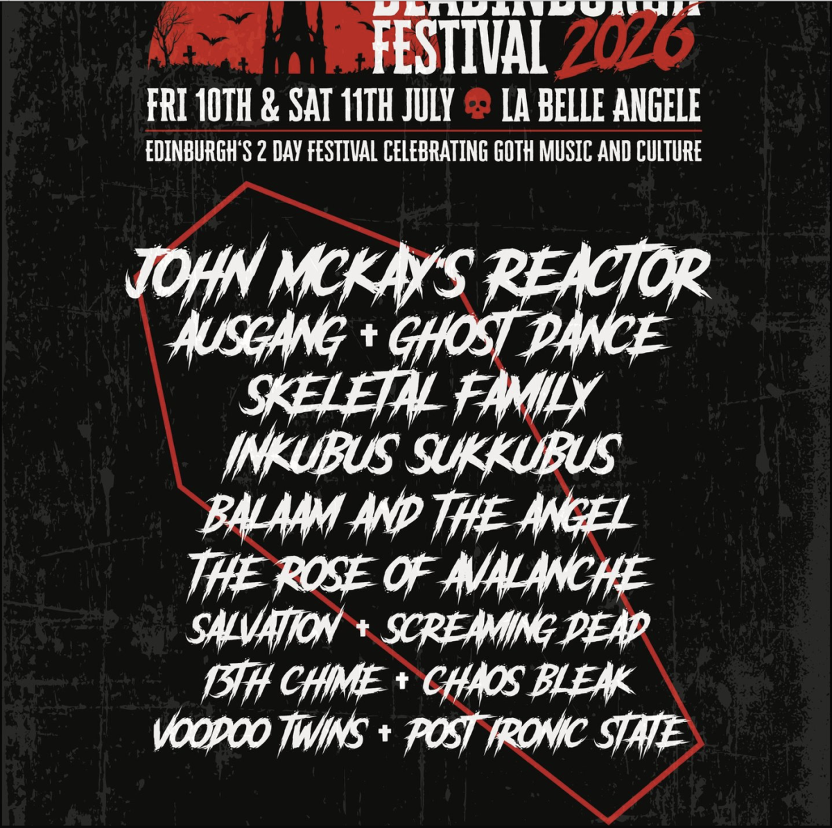 Dreadinburgh Goth festival announced for Edinburgh July 2026