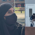 Muslim woman demonised by white men spreading lies